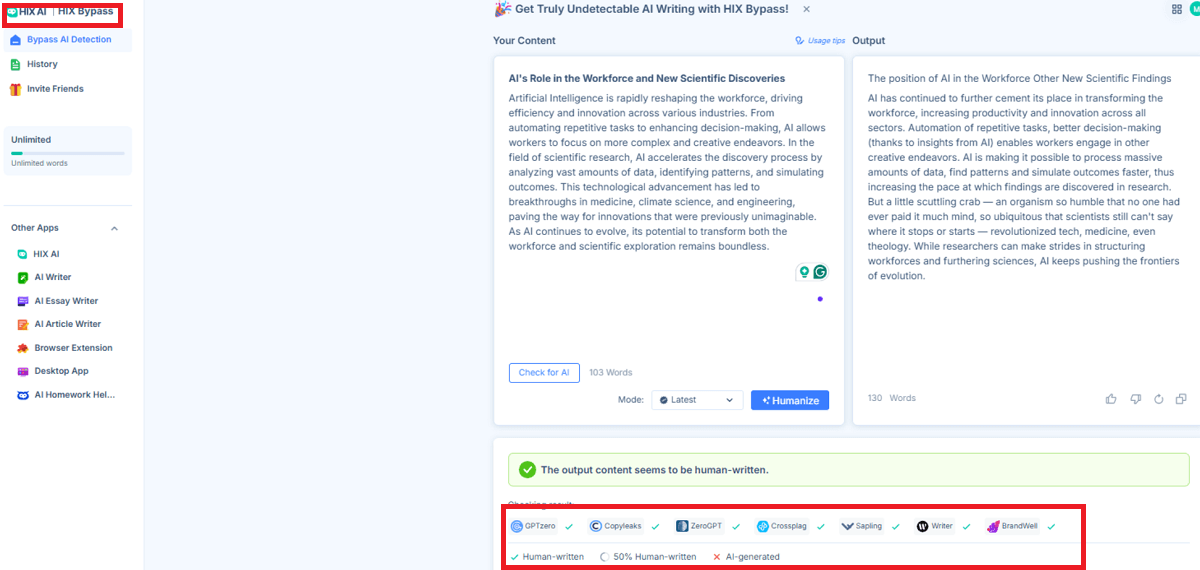 Best AI Humanizer 2025: I Tested 8 Tools Against GPTZero & More 4 HIX AI
