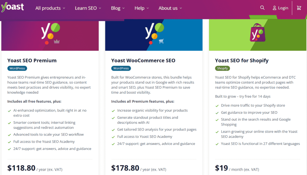 Rank Math vs Yoast: The Ultimate Head-to-Head SEO Showdown (2025) 11 Yoast SEO pricing
