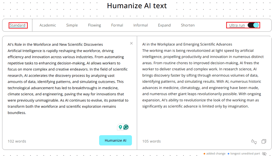 Humanized AI text by humanize AI 