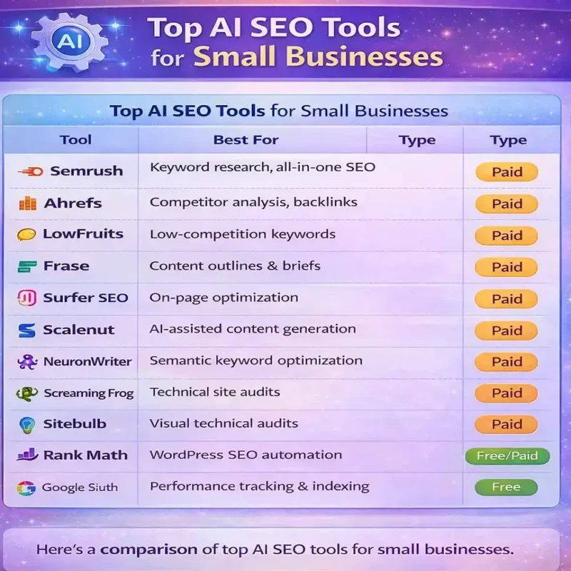 Small business smart SEO workflow using top AI tools to outrank industry giants on Google