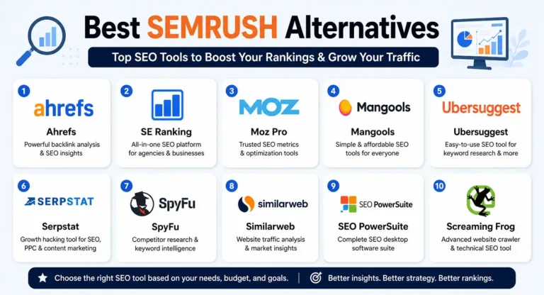 Best Semrush Alternatives 2026: Free & Paid, Ranked 6 Best Semrush alternative for agencies, affiliate marketers and small businesses