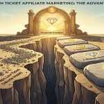 high ticket affiliate marketing concept illustration