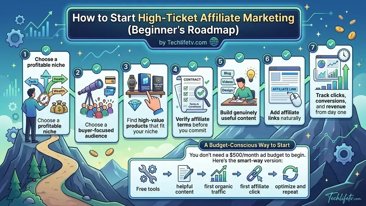 High Ticket Affiliate Marketing: How It Works, Best Programs & How to Start in 2026 5 how to start high ticket affiliate marketing steps